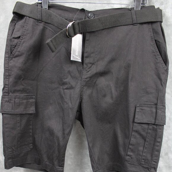 Men's Wicked Stitch Black Chino Shorts Size: 38 - Picture 1 of 5